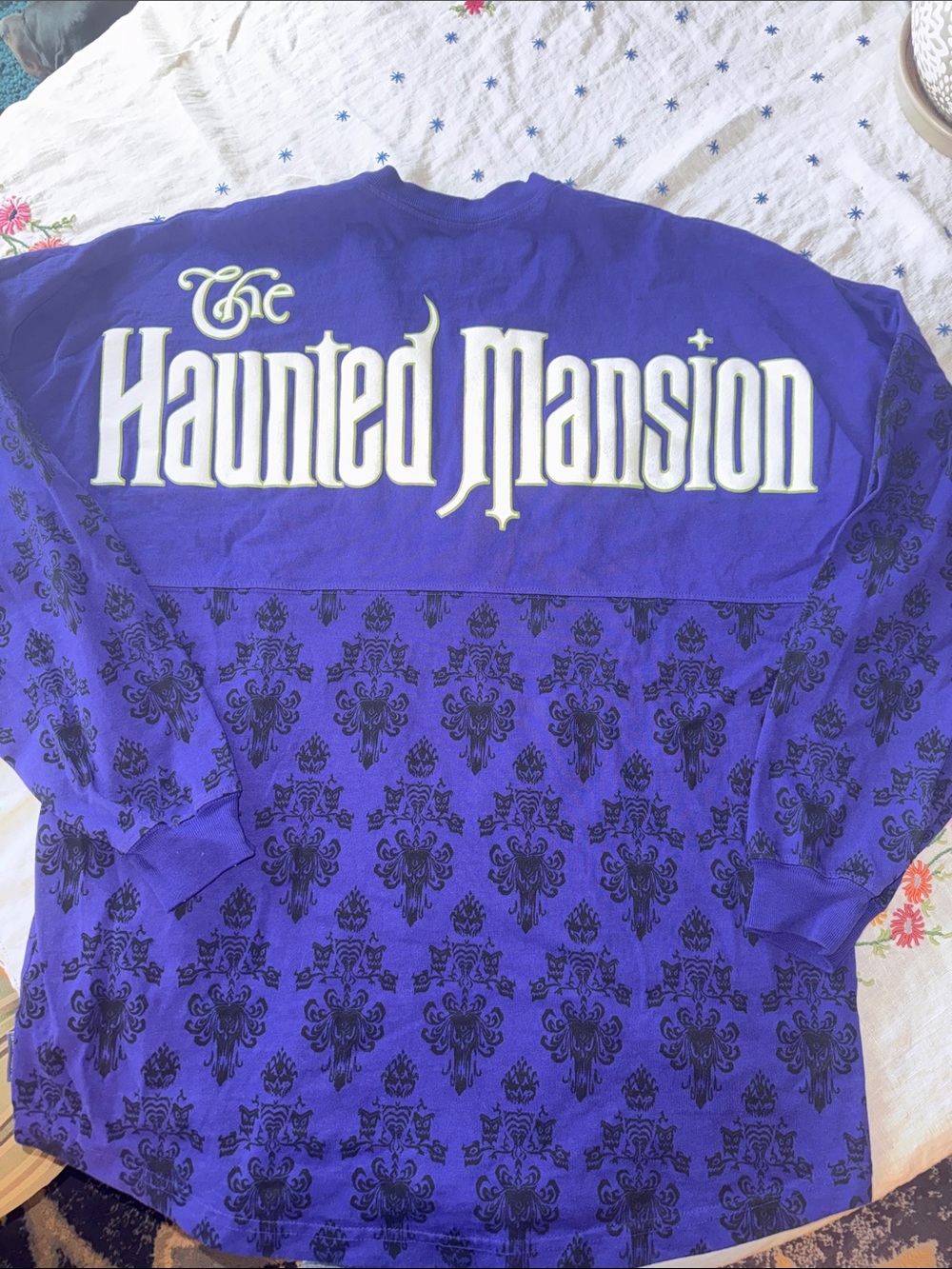 Disney Haunted Mansion Long Sleeve Spirit Jersey - Purple & Black
